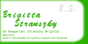 brigitta stranszky business card